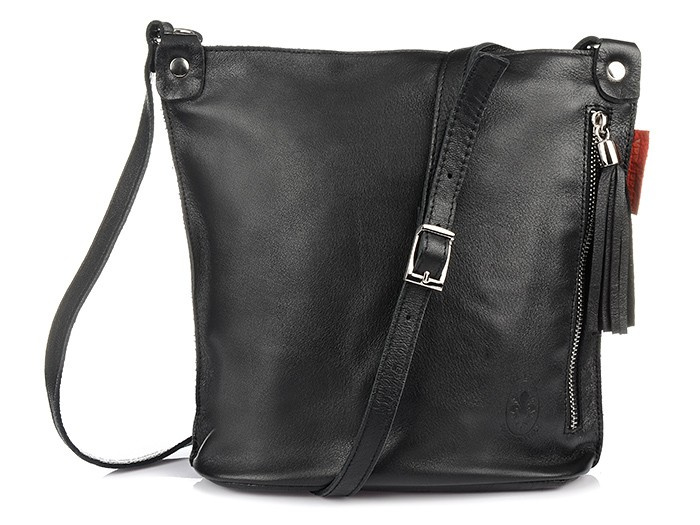 Vera Pelle Handtasche Leder Frauen schwarz T55