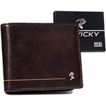 Men's genuine leather wallet Rovicky N992-CMC