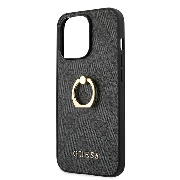 Guess GUHCP13X4GMRGR iPhone 13 Pro Max 6,7" szary/grey hardcase 4G with ring stand