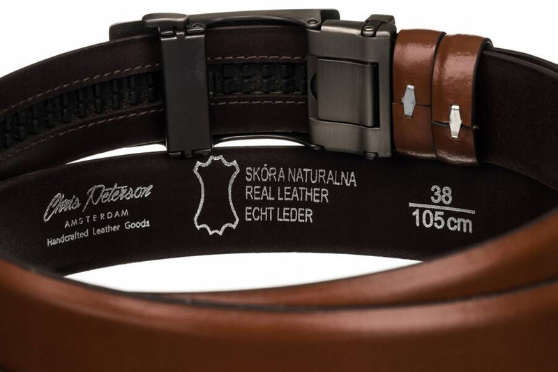 Leather belt PETERSON PTN A006