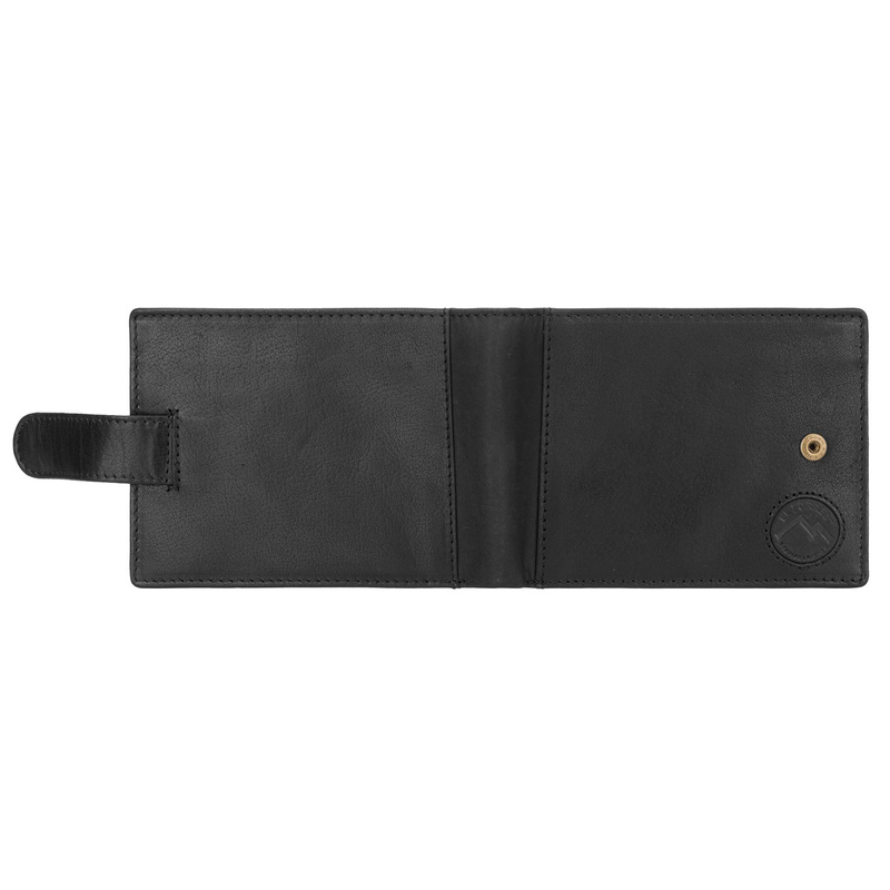 EL FORREST men's leather zip-up wallet with RFID