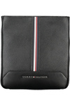 TOMMY HILFIGER MEN&#39;S BLACK SHOULDER BAG