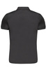 GIAN MARCO VENTURI MEN&#39;S BLACK SHORT SLEEVED POLO SHIRT