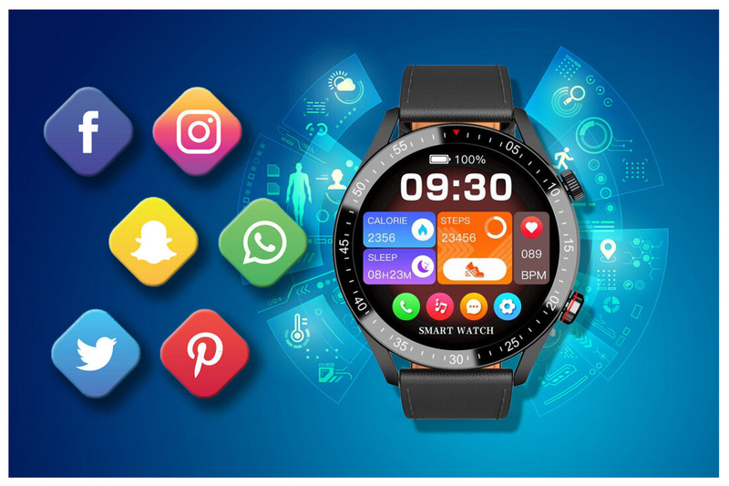 SMARTWATCH MĘSKI GRAVITY GT4-4 - WYKONYWANIE POŁĄCZEŃ, KROKOMIERZ (sg023d)