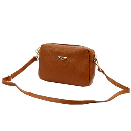 Leather urban women's messenger bag by MiaMore