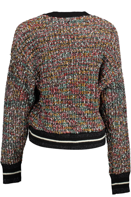 PULLOR DESIGUAL FEMEIE NEGRU