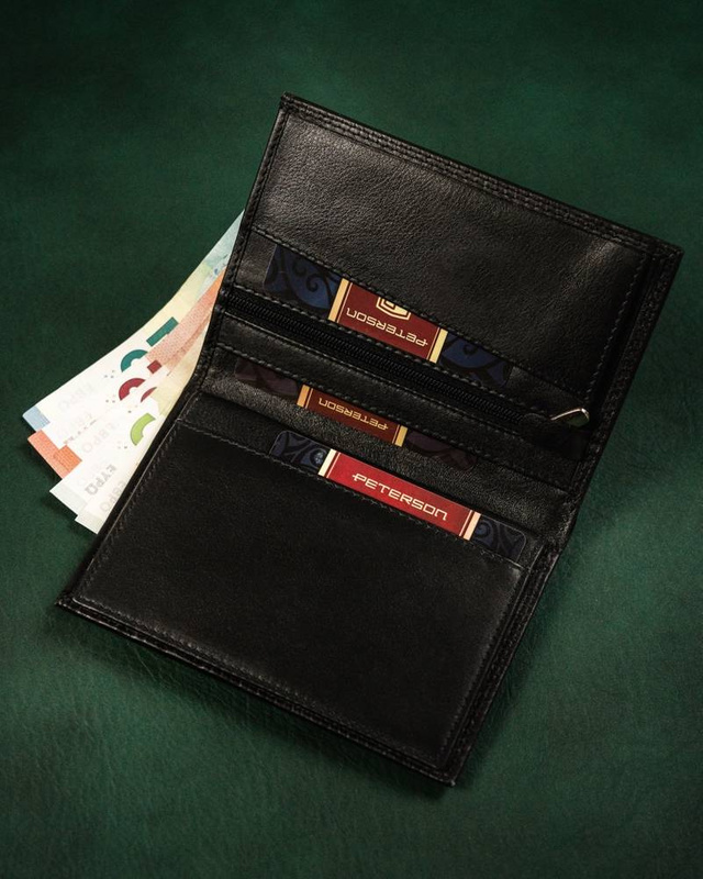 Men's genuine leather wallet Peterson MR-07-CN