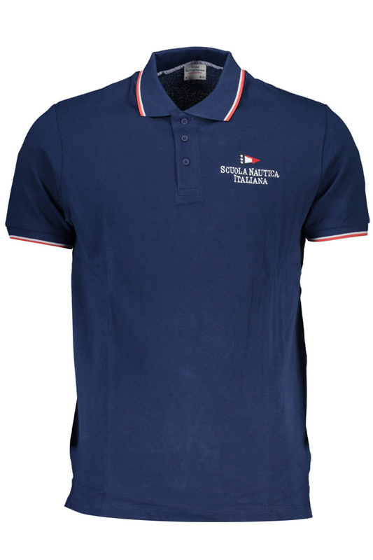 NAUTICAL SCHOOL BLUE MEN`S SHORT SLEEVED POLO SHIRT