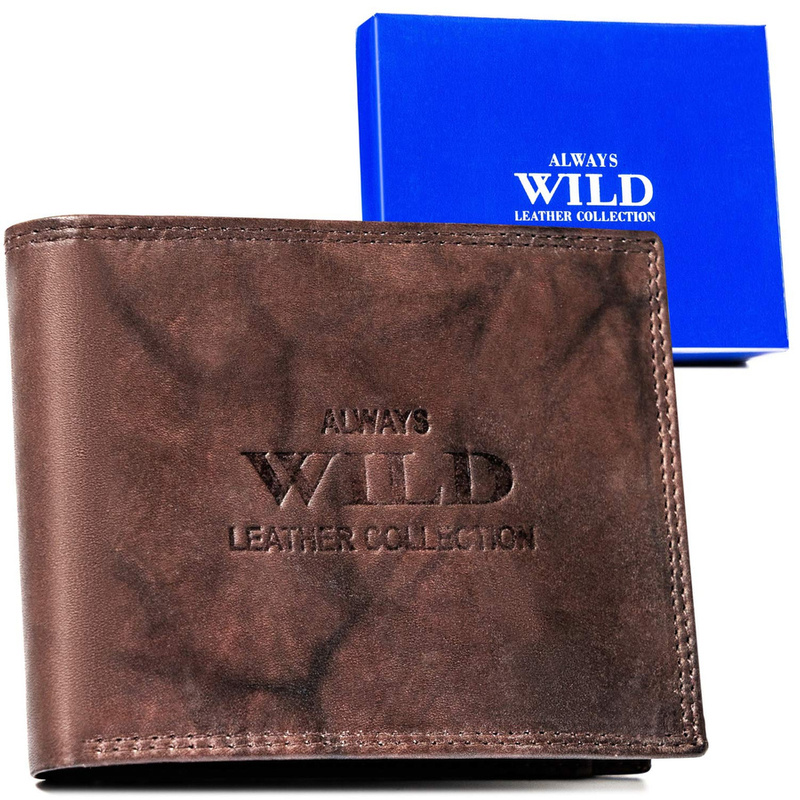 Elegante verlängerte Herrenbrieftasche von Always Wild