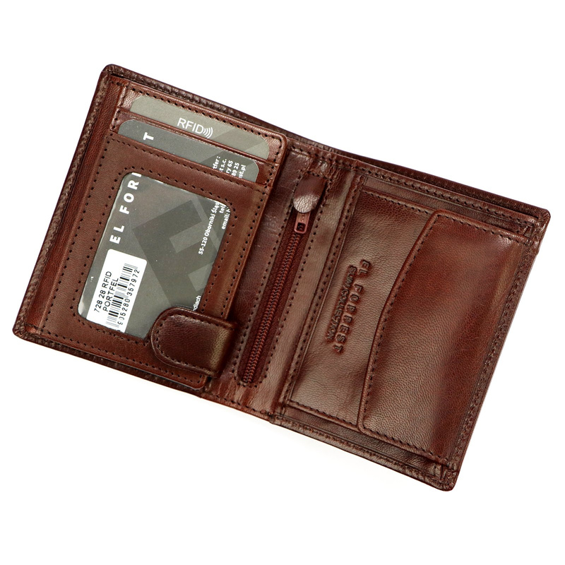 EL FORREST RFID Leather Men's Wallet