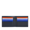 Card holder RFID wallet colored by DUDU made in genuine leather with 8 credit card holder and bill money pockets.