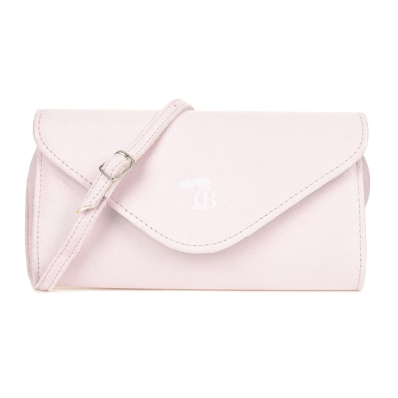 Women's Clutch Handbag Small Powder Pink Beltimore W19