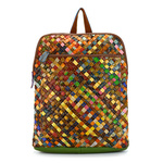 Damen-Designer-Rucksack mit buntem Mosaikmuster