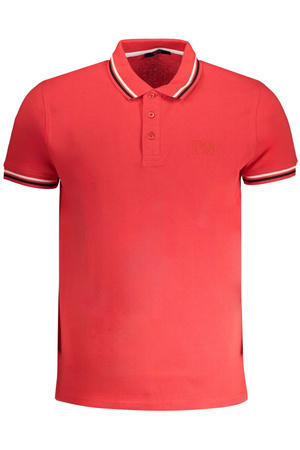 CAVALLI CLASS HERREN-KURZÄRMELIGES POLOSHIRT ROT