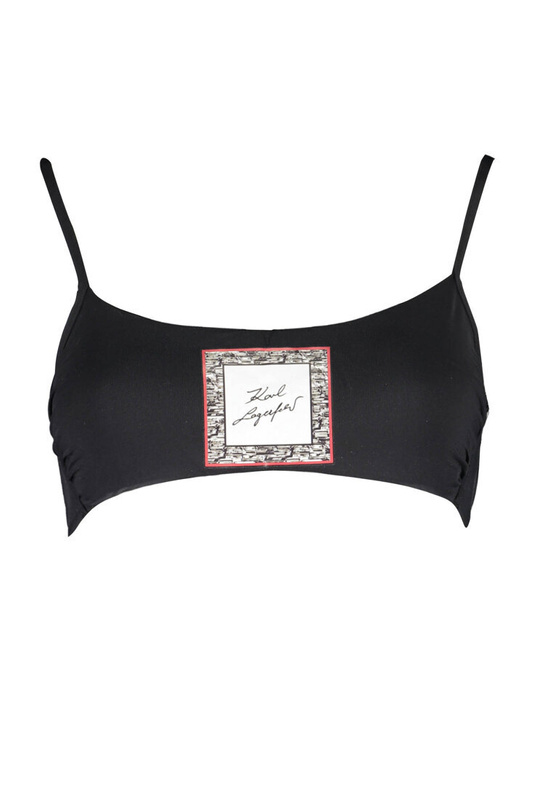 KARL LAGERFELD SWIMSUIT PARTS ABOVE WOMAN BLACK