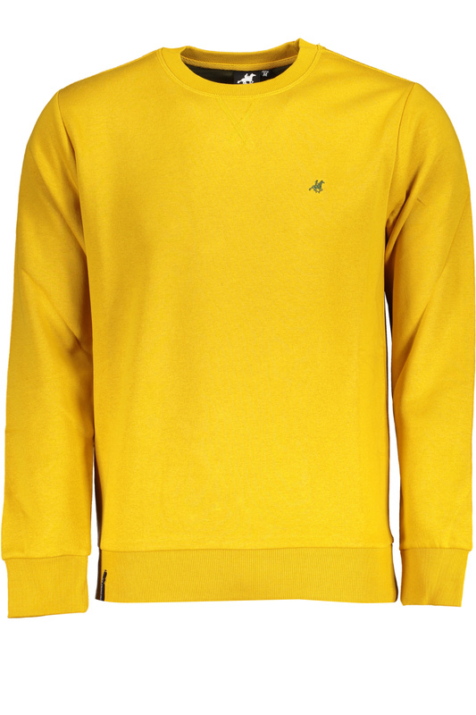 US GRAND POLO MEN&#39;S YELLOW ZIPLESS SWEATSHIRT