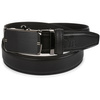 Men's leather belt buckle automatic black Beltimore A07 : Colors - black, Strap size - r.100-115 cm