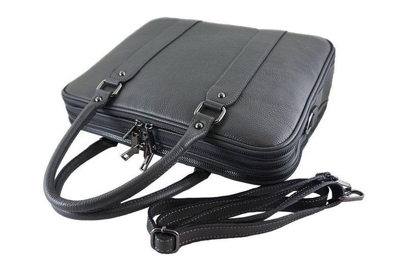 Large Leather Briefcase Women's Document Bag