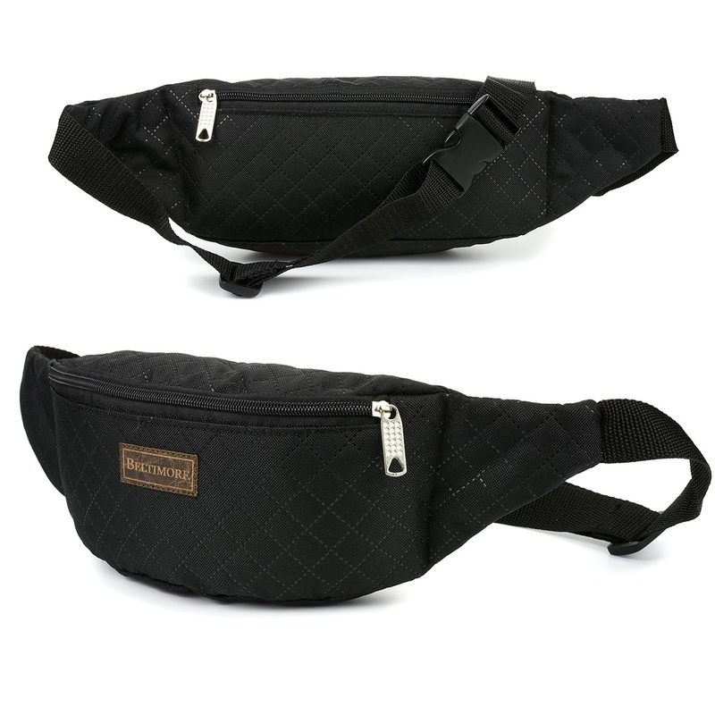 Black kidney pouch hip bag large lacoste BELTIMORE C84