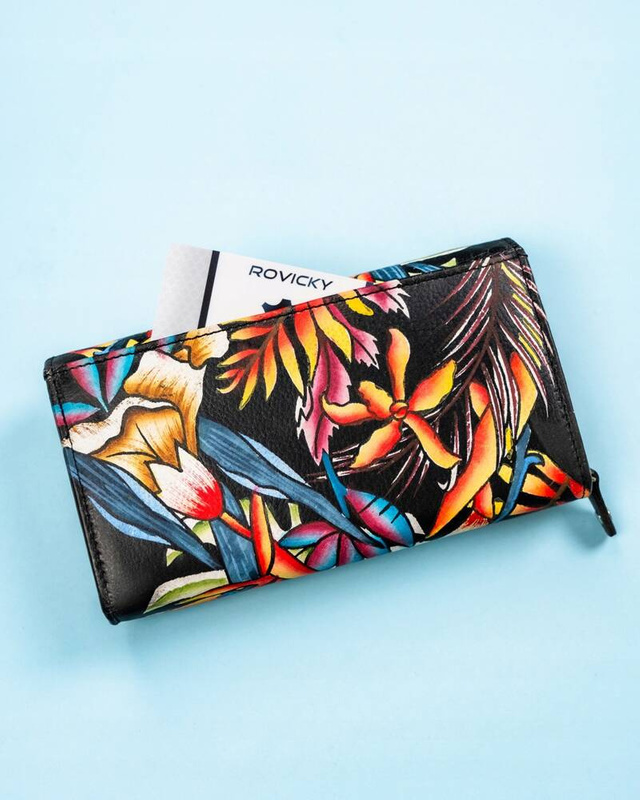 Leather wallet RFID ROVICKY R-N22-ART