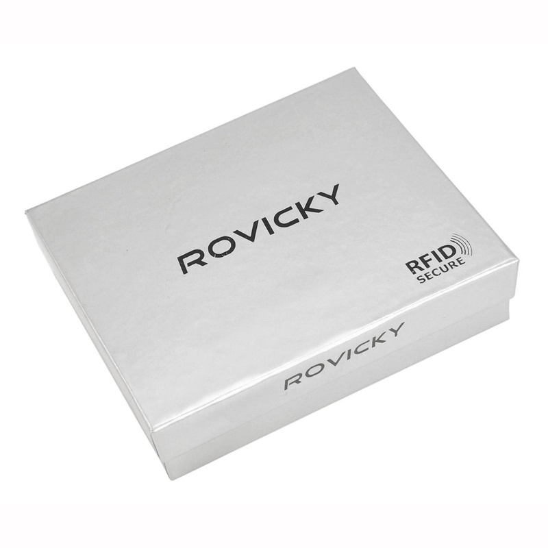 Herren Echtleder Geldbörse Rovicky N02-RVT RFID