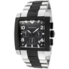 Men's elegant steel ARMANI wristwatch