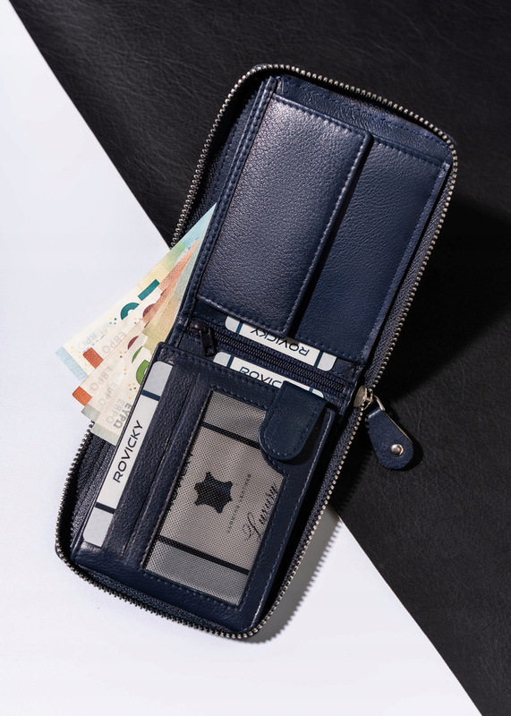 Men's Leather Zipper Wallet with RFID Always Wild