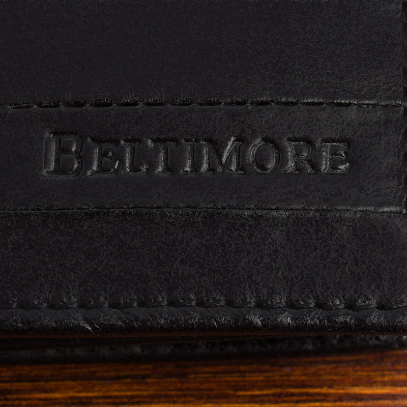 Men's leather wallet Italian natural grain leather premium classic RFiD vertical Baltimore G06.