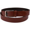 Beltimore leather men's brown narrow belt E16 : Colors - brown, beige, Strap size - r.110-125 cm