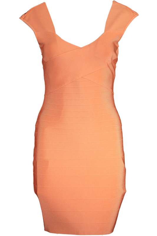 GUESS MARCIANO KURZES KLEID FRAU ORANGE