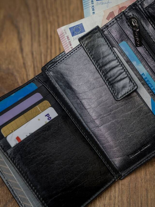 Leather wallet RFID ROVICKY PC-104-BAR