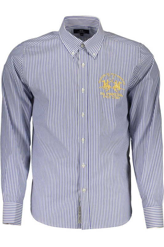 LA MARTINA MEN&#39;S BLUE LONG SLEEVE SHIRT