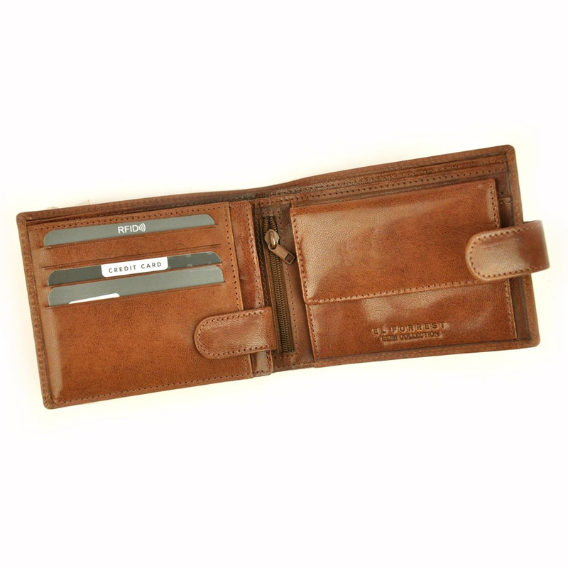 Men's genuine leather wallet EL FORREST 545-26 RFID