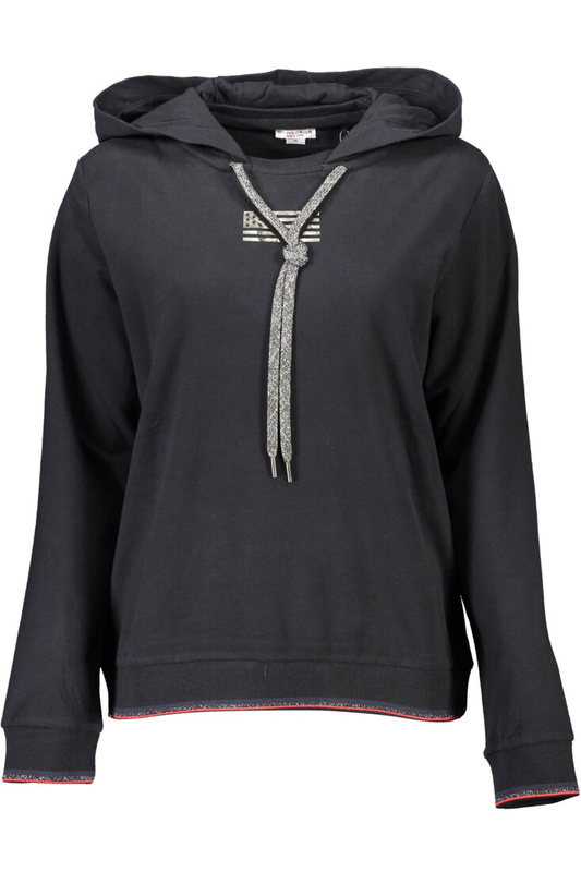 US POLO SWEATSHIRT WITHOUT ZIP WOMAN BLACK