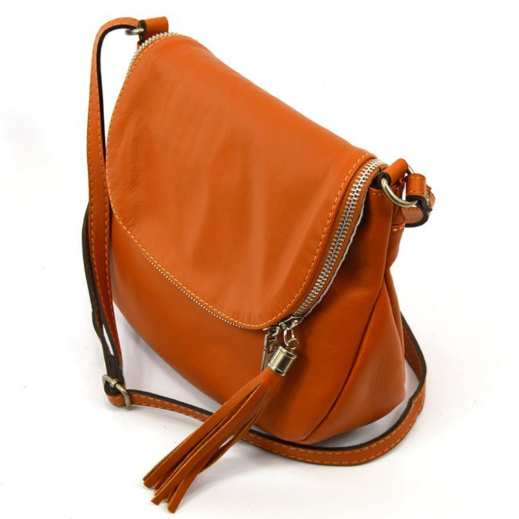 Women's elegant leather crossbody bag