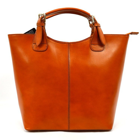 Beautiful stylish large women's leather shopper bag