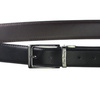 Men's genuine leather belt Pierre Cardin FWJX5 DOUBLE BLACK-BLUE