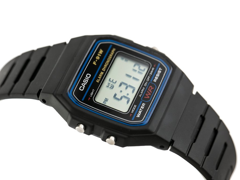 ZEGAREK MĘSKI CASIO F-91W-1YER (zd086a) - KLASYKA