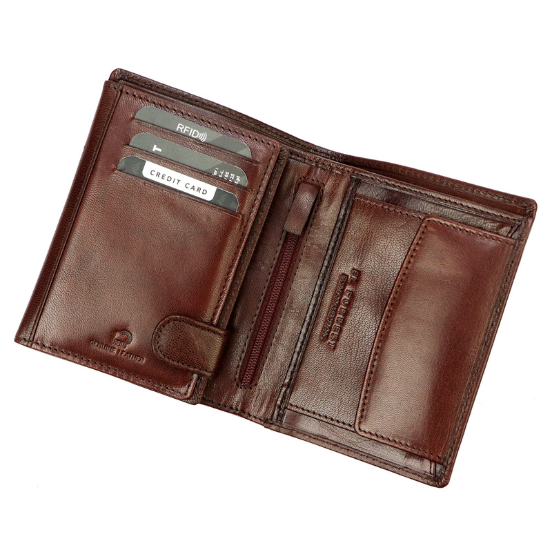 Men's extended leather wallet EL FORREST RFID