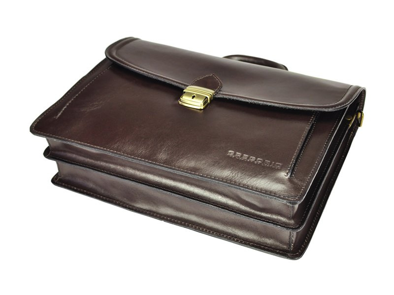 Men's genuine leather briefcase Gregorio 202