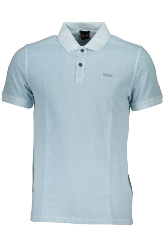 HUGO BOSS HERREN BLAUES KURZÄRMELIGES POLOSHIRT