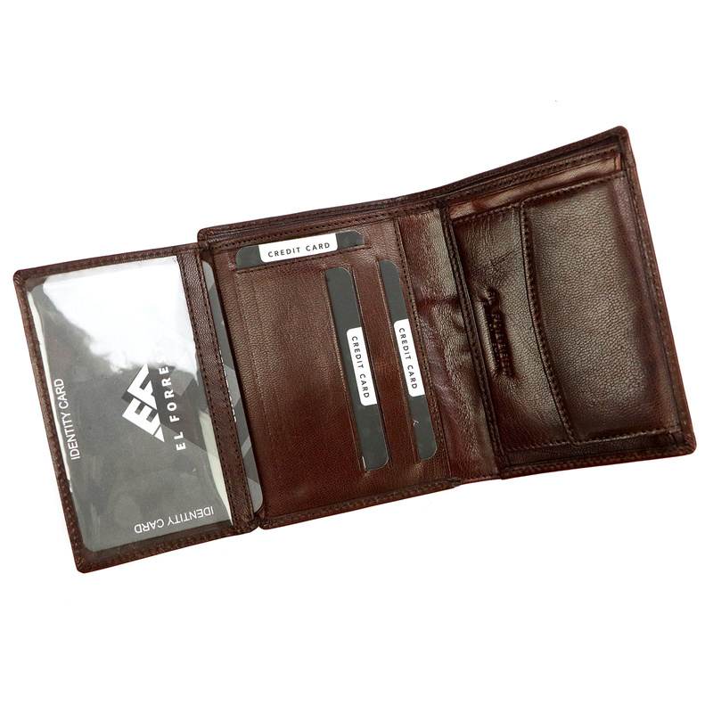 Roomy Leather Men's Wallet EL FORREST with RFID