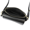 Leather elegant women's crossbody messenger bag