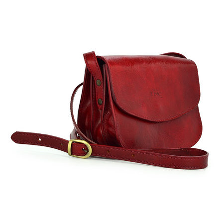 A unique beautiful leather women's messenger bag