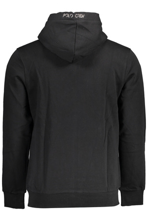 LA MARTINA MEN&#39;S BLACK ZIPPED SWEATSHIRT