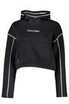 CALVIN KLEIN WOMEN&#39;S ZIPLESS SWEATSHIRT BLACK