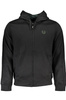 GIAN MARCO VENTURI MEN&#39;S BLACK ZIP SWEATSHIRT