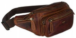 Leather bumbag PETERSON PTN WB-2506-COM