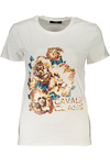 CAVALLI CLASS WOMEN&#39;S SHORT SLEEVE T-SHIRT WHITE