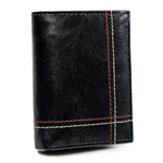 Classic vertical wallet made of natural leather - Always Wild?